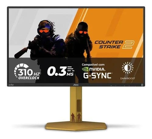 Monitor Gamer AOC AGON CS2 25" 310Hz 0.3ms HDR400 IPS Base Ajustável CS25G