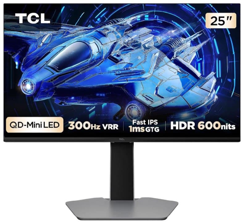 Monitor Gamer TCL 25" QD-Mini LED 300Hz