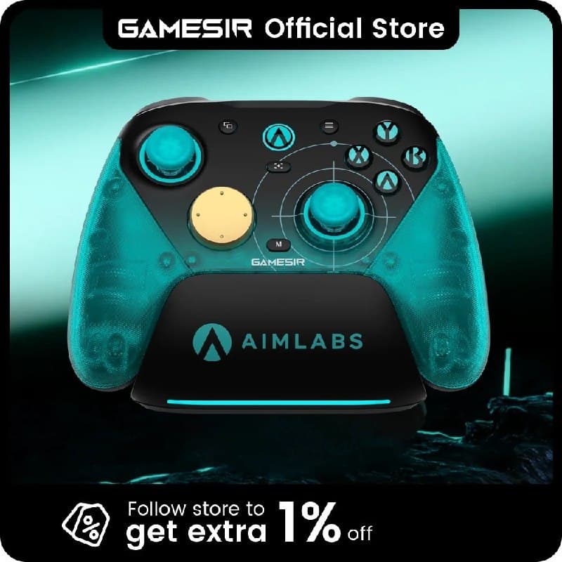 Controle GameSir G7 Pro 8K Aimlabs Edition Wireless Switch 8000Hz Polling Rate Gamepad, TMR Gen-2 Joystick Hall Effect Trigger