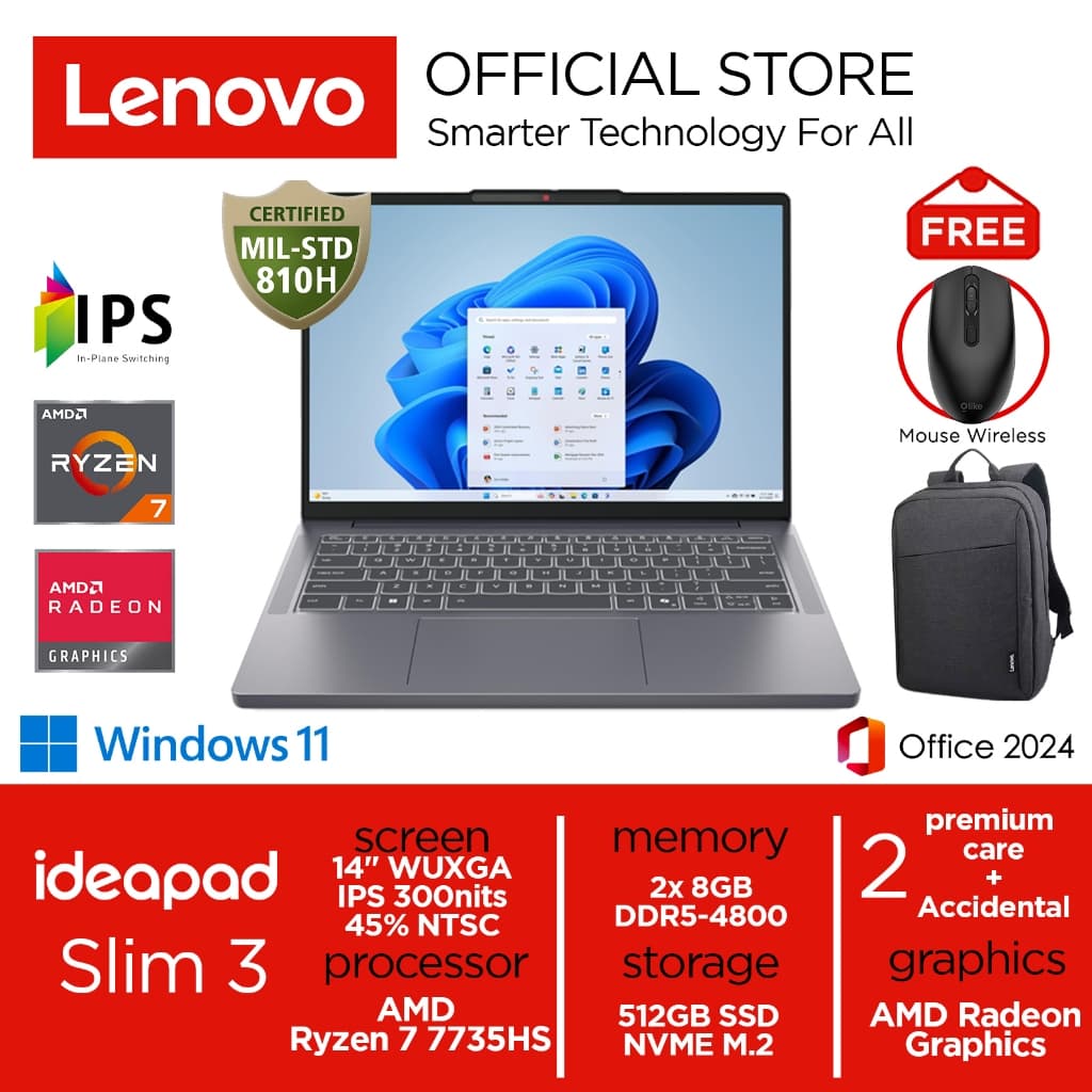 Lenovo IdeaPad Slim 3 (Ryzen 7 7735HS)