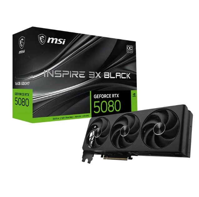RTX 5080 16GB MSI INSPIRE BLACK 3X OC