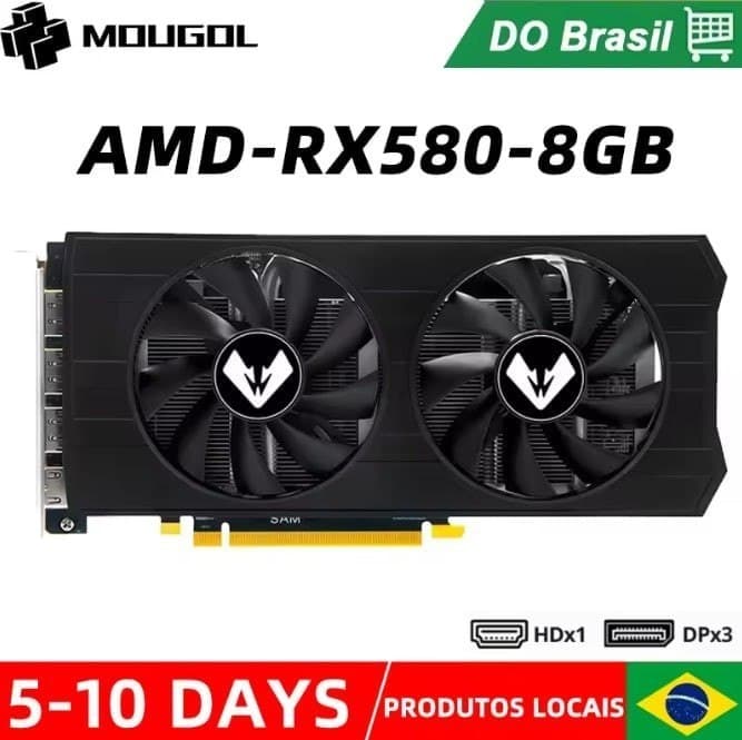 RX580 8GB MOUGOL 🇧🇷Envio do Brasil
