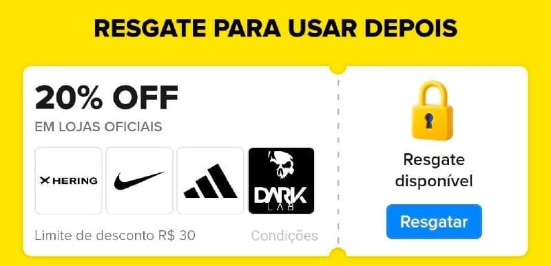 CUPOM MERCADO LIVRE — 20% OFF (até R$30)