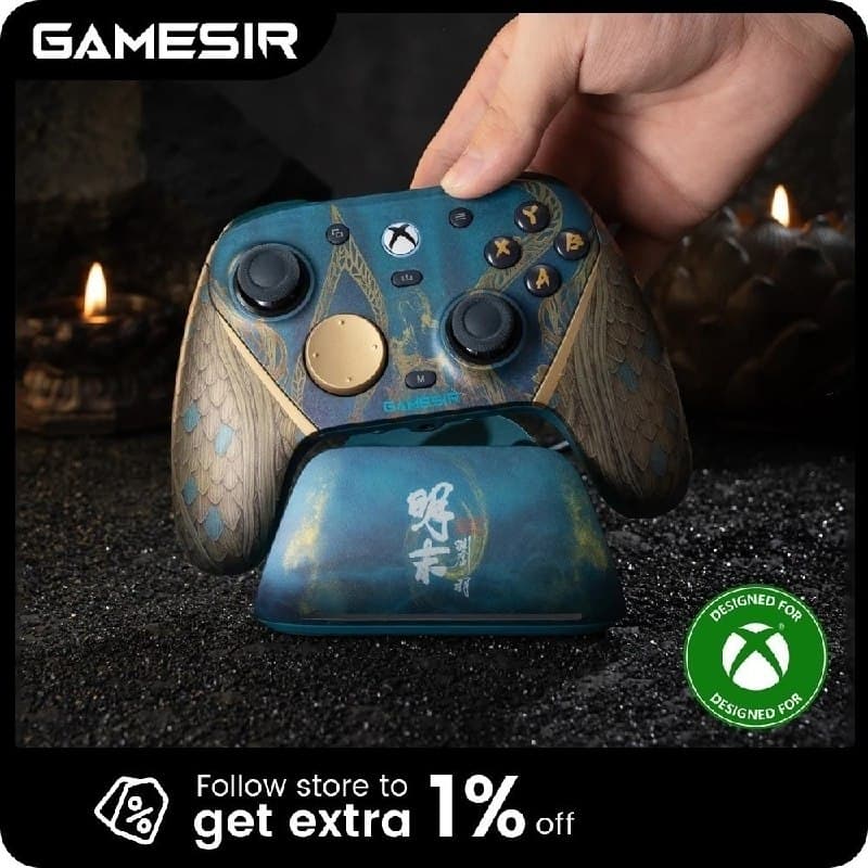 Controle GameSir G7 Pro Wuchang para Xbox – Base de Carregamento, Joystick TMR, Gatilho com Efeito Hall, Faceplate Intercambiável