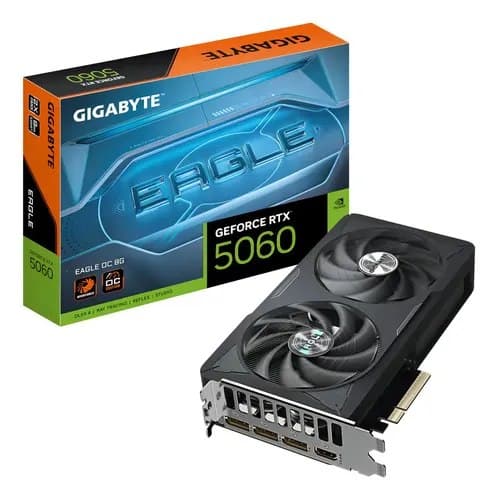 Placa De Vídeo Gigabyte Rtx 5060 Eagle Oc 8GB Gddr7 128bits