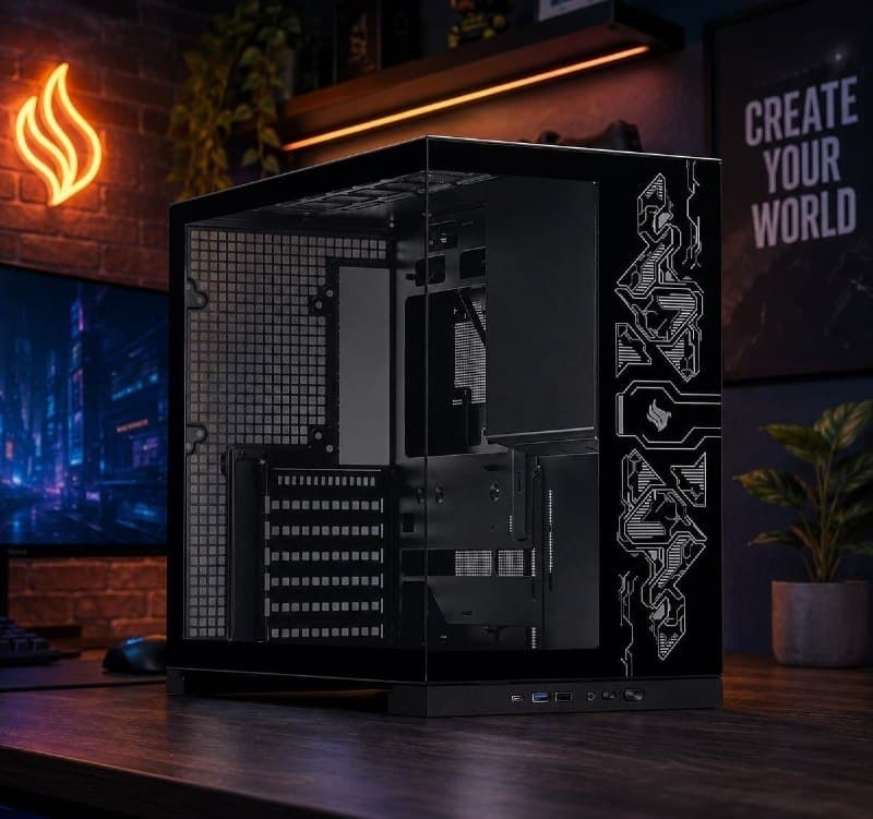 Gabinete Gamer Pichau Cypher, Mid-Tower, Lateral de Vidro, Preto, PCH-CPH-BK
