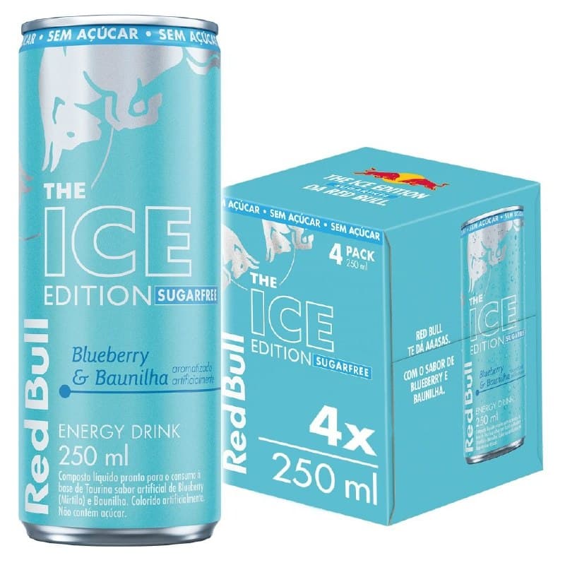 Pack de 4 latas, Red Bull Energético, Ice Edition 250 ml