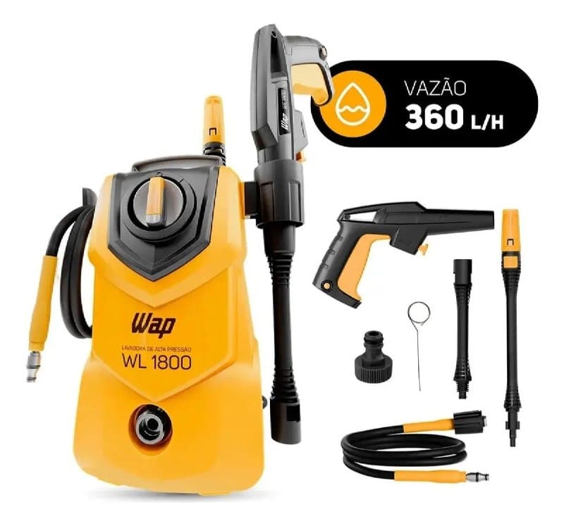 Lavadora de Alta Pressão Compacta WAP WL 1800 1400W 1500PSI 360L/h 127V
