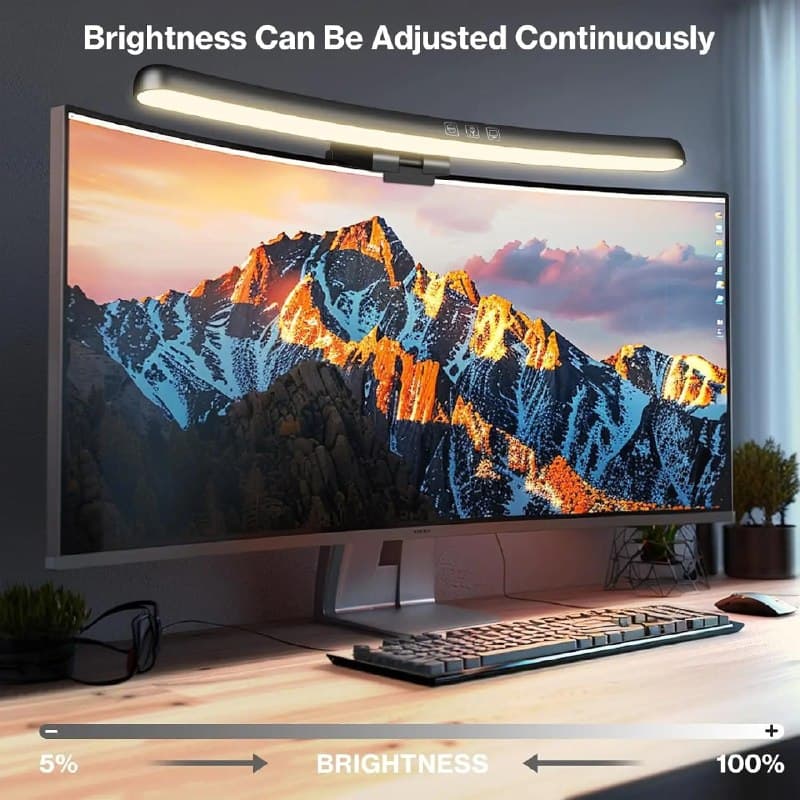 LightBar curvo para Monitor, light bar rgb curva