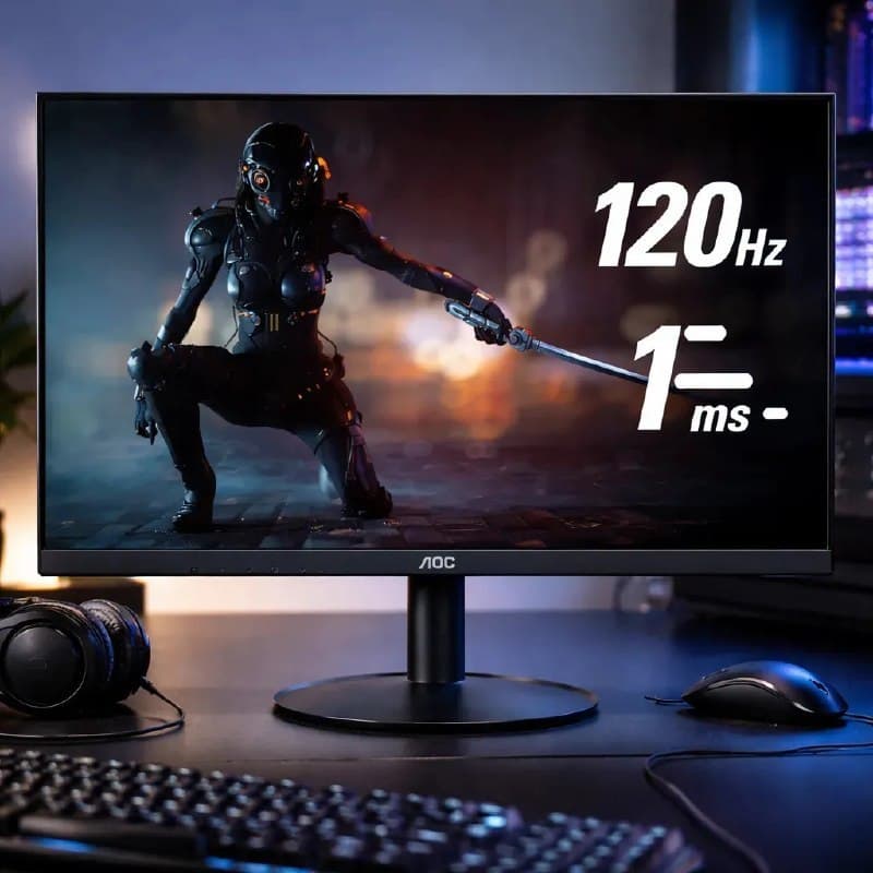 Monitor Gamer AOC 21" 120Hz 22B30HM23 FHD, 1MS, Preto