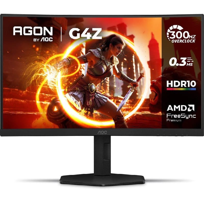 Monitor Gamer Agon Curvo 27", 300hz, G4z C27g4z/p Aoc Bivolt Preto