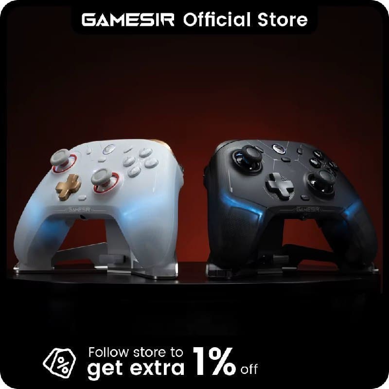 Controle Gamesir Cyclone 2 Sem Fio com Hall Effect, com dock, trimode Wireless Pro Controller