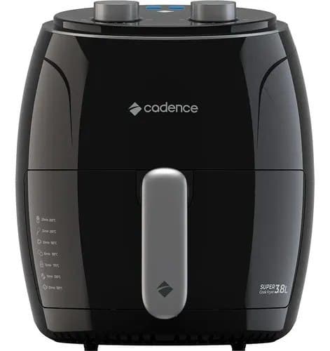 Fritadeira Sem Óleo Super Cook Fryer Frt410 3,8l Cadence Cor Preto