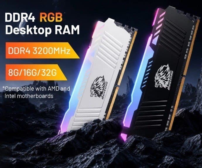 Memoria Ram DDR4 RGB 8GB 3200MHZ CL18 Bestoss