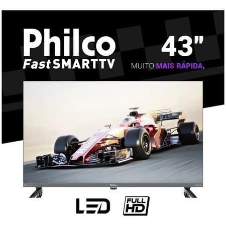 Smart Tv 43'' Philco Full Hd Roku Tv Hdr10 Dolby P43cra