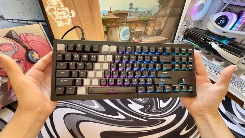 Teclado Mecanico Akko 5087 V3 / RT0.005mm / TKL Layout / ARGB