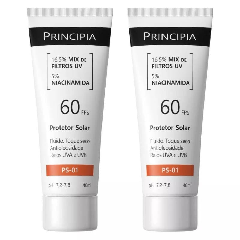 Principia Kit Duo c/ 2 Protetores Solares Faciais - Ps-01 FPS 60