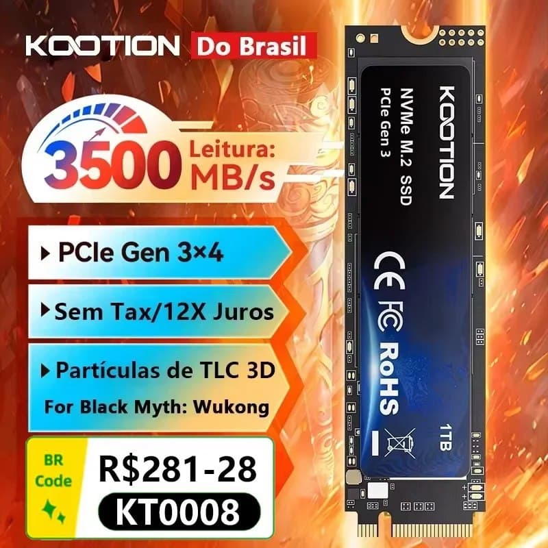 SSD NVME 1TB KOOTION M.2 Gen3