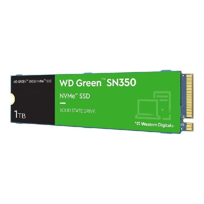 Ssd M.2 NVMe 1Tb Western Digital Wd Green Sn350 Velocidade de Leitura/Gravação até 2400/1850Mb/s Gen3x4