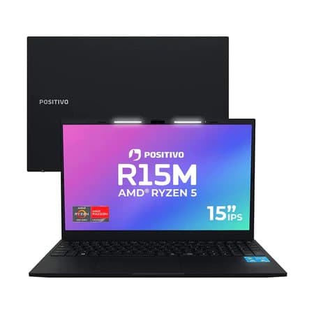 Notebook Positivo Vision R15m Amd Ryzen 5 16GB 512GB Ssd W11