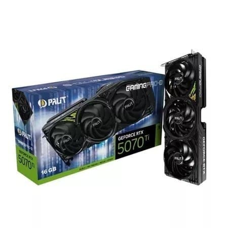 Placa de Video GeForce NVIDIA PALIT RTX 5070TI 16GB GAMINGPRO-S GDR7 256BIT 3-DP HD