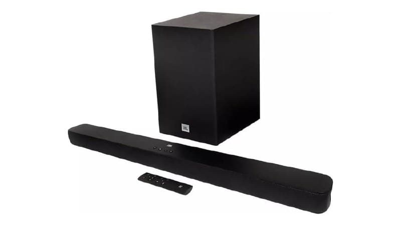 Soundbar JBL Bluetooth, Cinema SB180, 2.1 Canais, Subwoofer de 6,5" Sem Fio 110W RMS