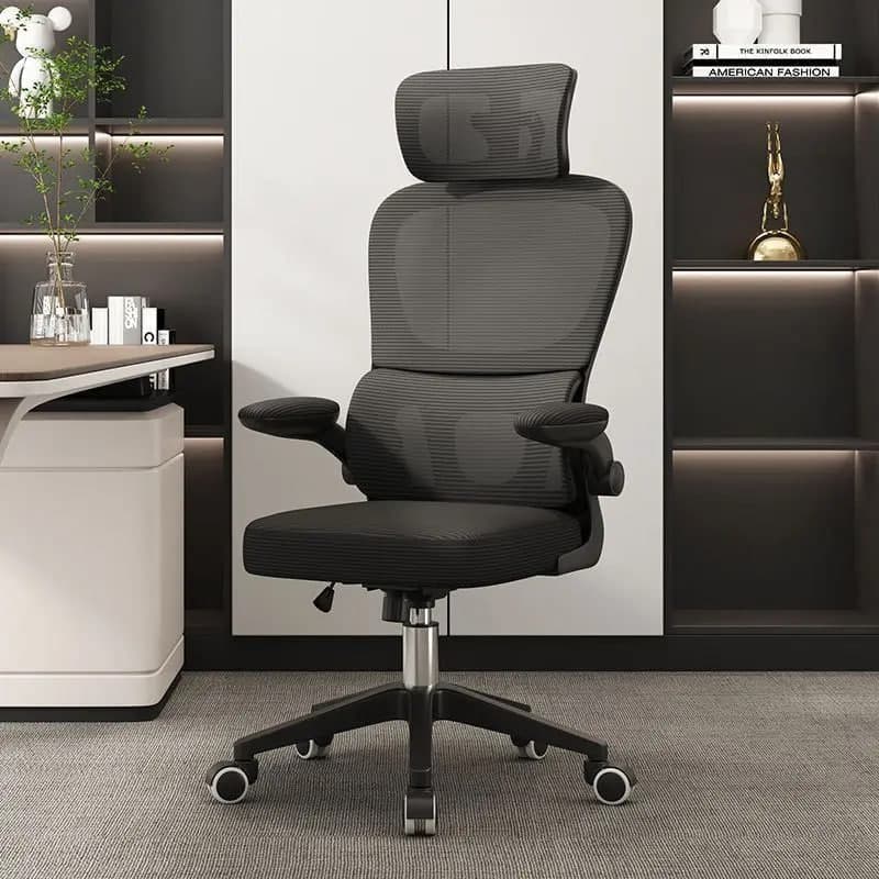 Cadeira Escritório Ergonômica Giratória com Apoio Lombar Sweet Studio