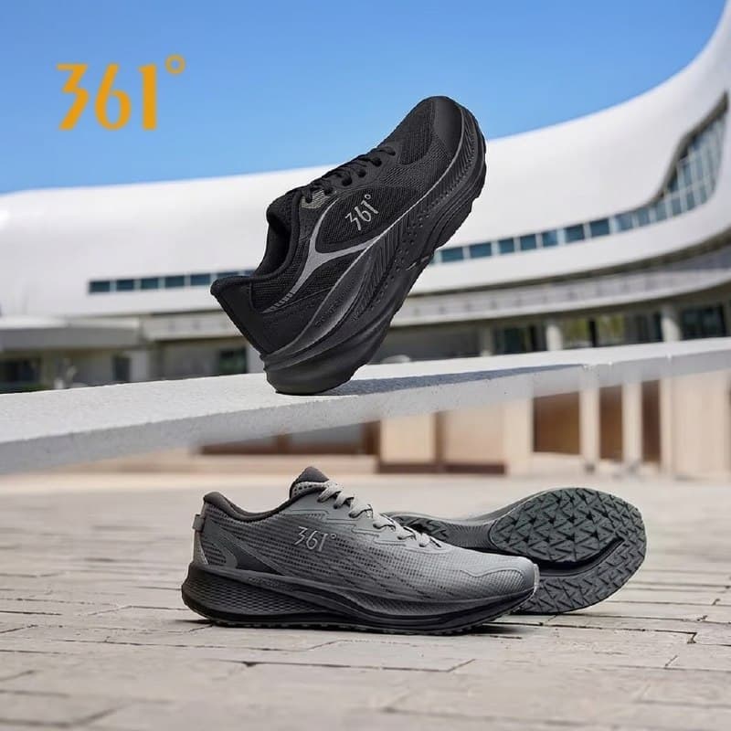 Tênis de Corrida Masculino 361 Degrees Fengye 5.0 Leve (Preto ou cinza)