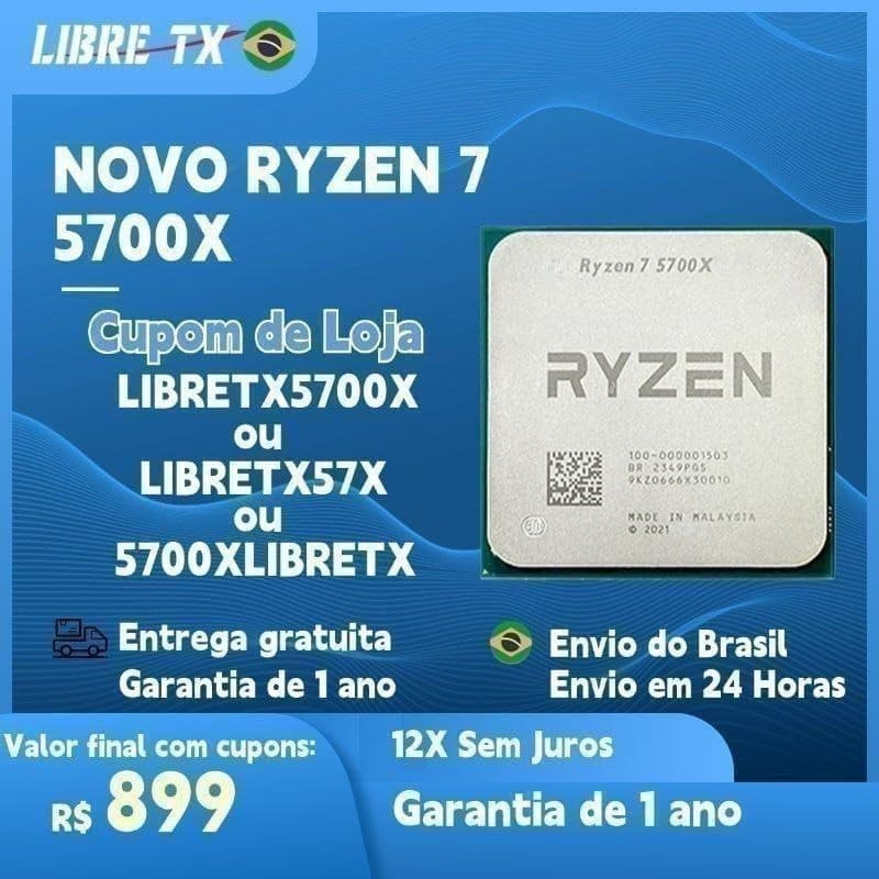 Ryzen 7 5700x NOVO - PARCELADO