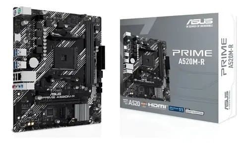 Placa Mãe Asus Prime A520m-r Am4 Ddr4