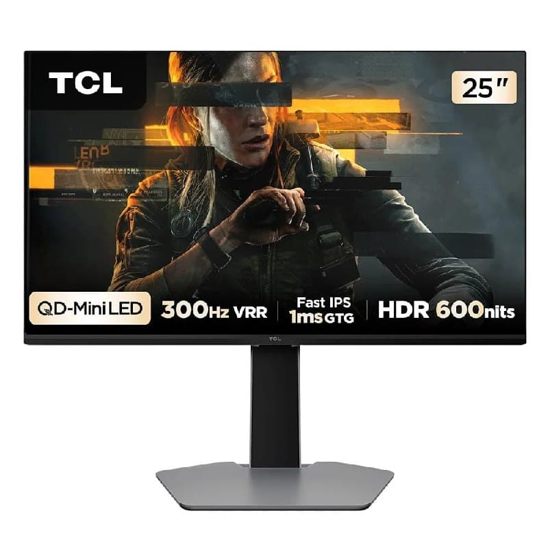 Monitor Gamer Tcl Mini Led 25", 300Hz, 1ms, Hdr 600, Altura Ajustável - 25G64