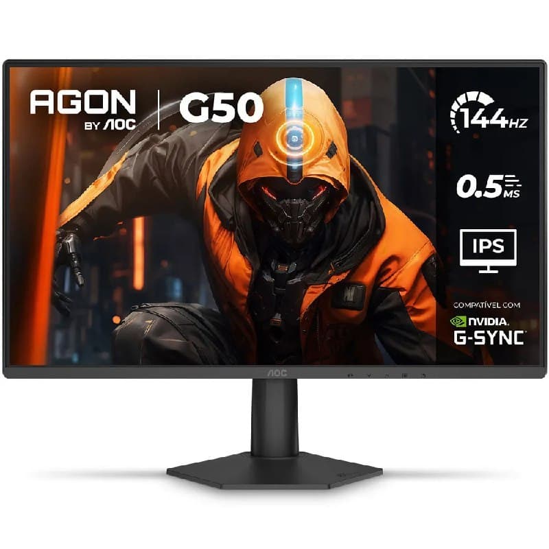 Monitor Gamer AOC Agon G50 24" 144hz 0,5ms 24g50f Preto