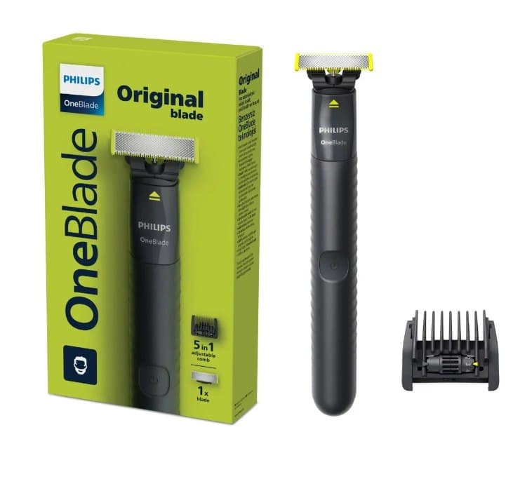 Philips OneBlade com Pente 5 em 1, Sem Fio e À Prova D'Água