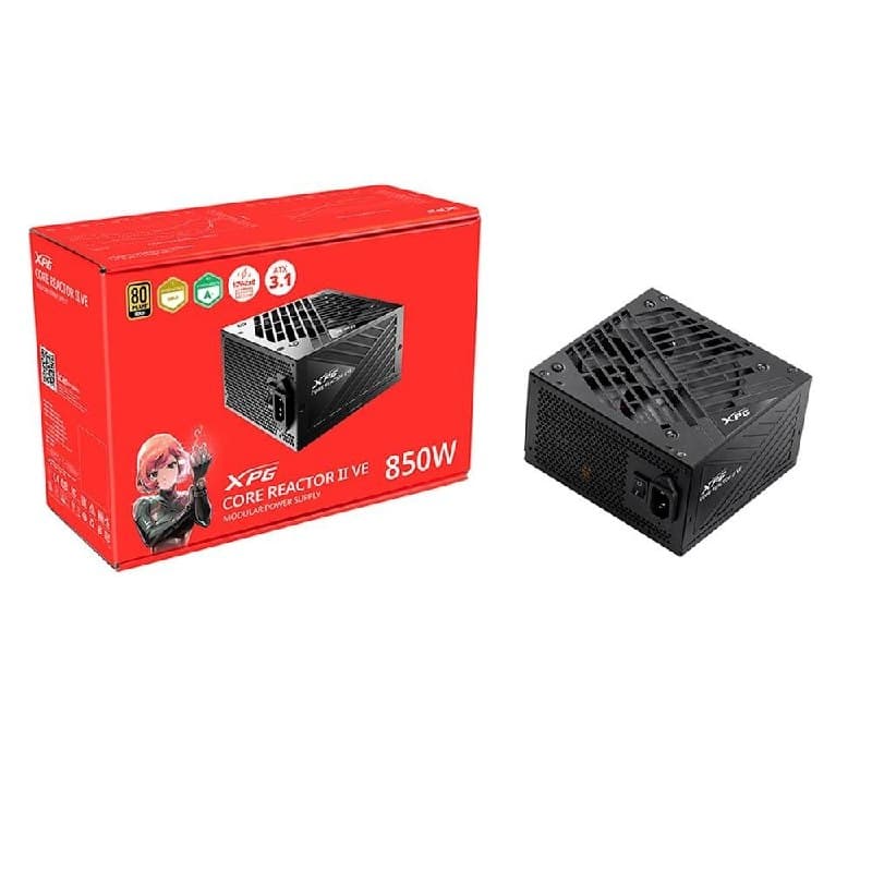 Fonte XPG Core Reactor Ii Ve, 850W, 80 Plus Gold, Modular, PFC Ativo, Preto 75261436