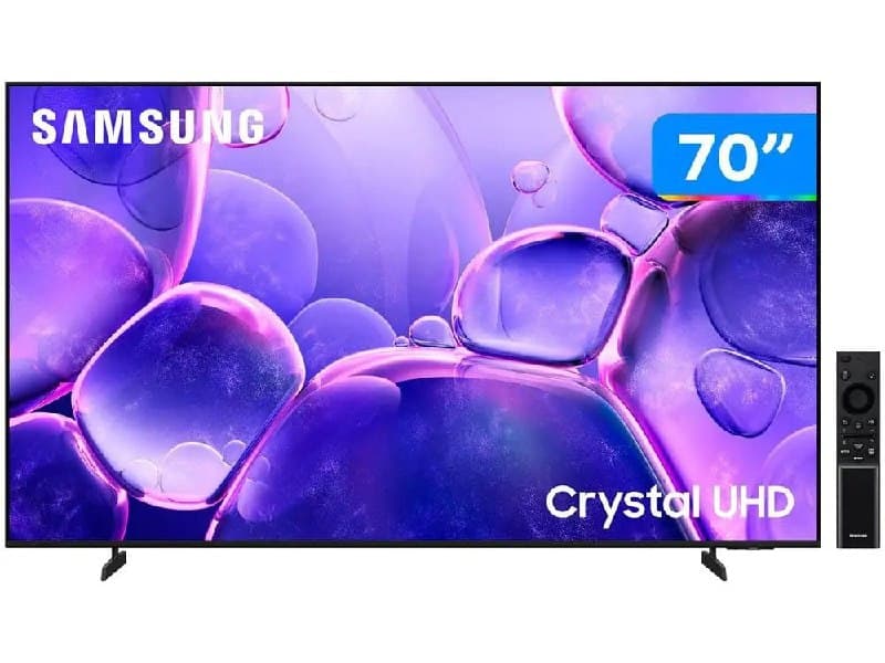 Smart TV 70 Samsung UHD 4K Crystal U8500F UN70U8500FGXZD Smart TV