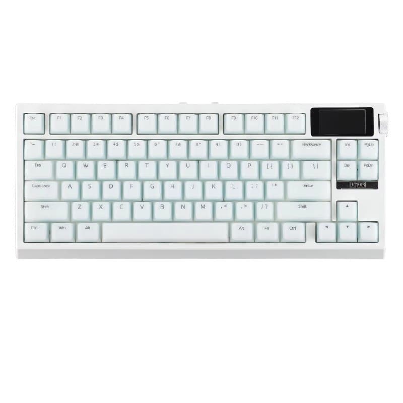 Teclado mecânico Epomaker G84 Pro, Sem fio, Knob e Tela