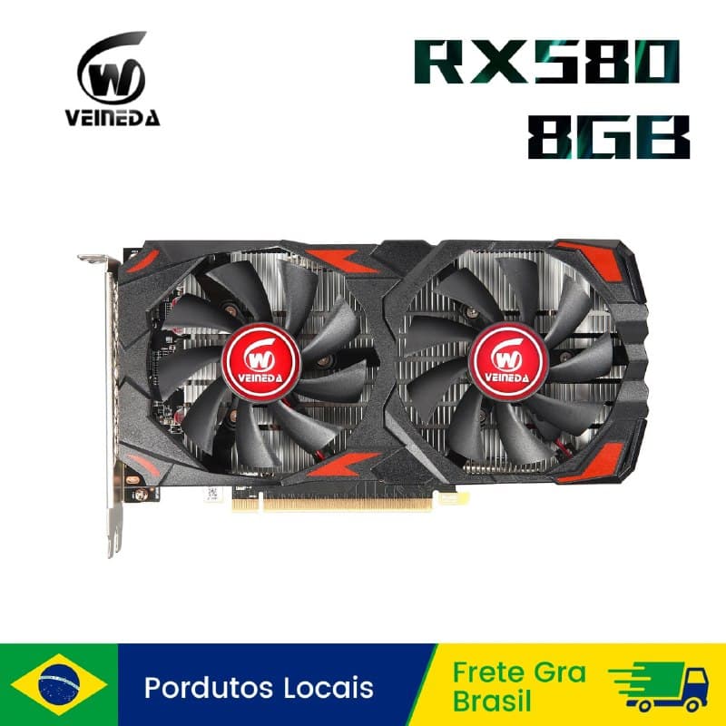 Placa de Vídeo RX 580 8GB