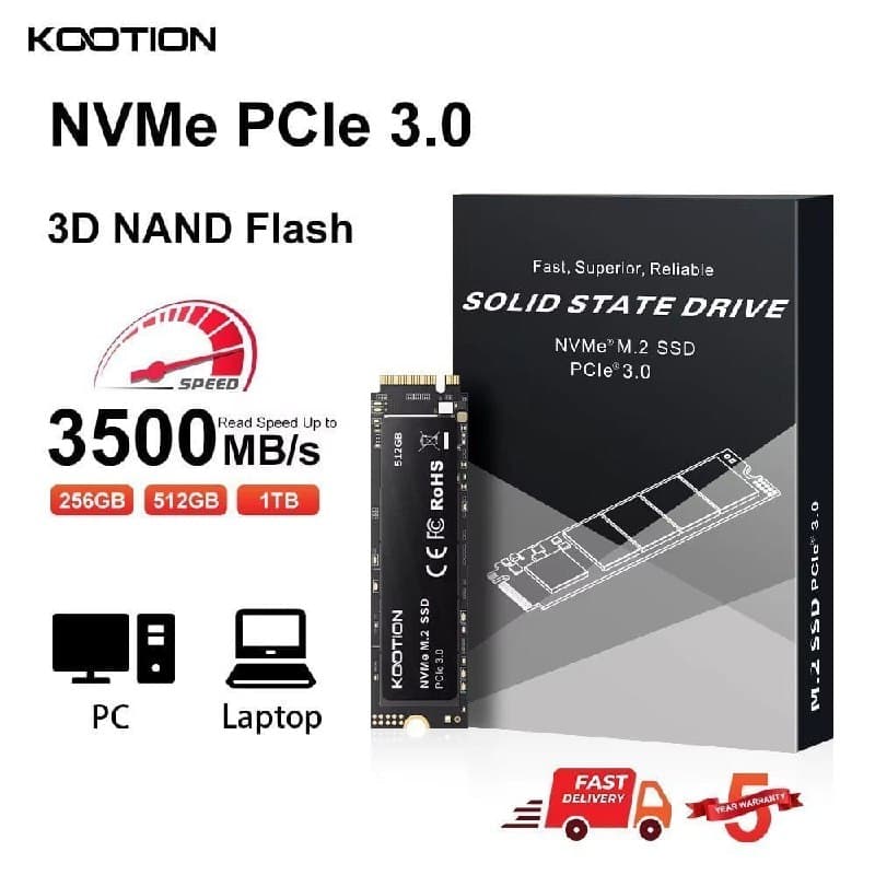 SSD Kootion 512GB NVMe (Versão lite)