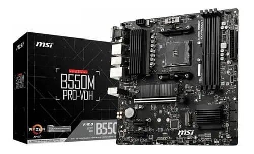 Placa-mãe MSI B550m Pro-VDH Am4 HDMI VGA Dport