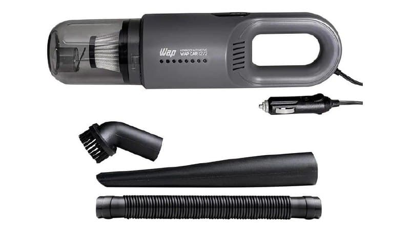 Aspirador Portátil Wap Car Potente 180W Com Reservatório 420ml Bicos Extras Cabo 3,7metros 12v - WAP
