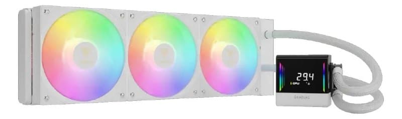 Water Cooler Gamdias Chione E4-360 Branco Display Argb 360mm