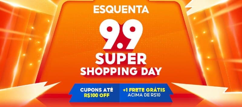 Começouuuu! Esquenta 9.9 Shopee