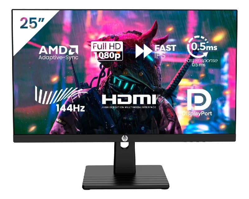 Monitor Gamer Haiz 25'' Ips Fhd 144hz 0.5ms Hdmi Dp Vesa 24.5''