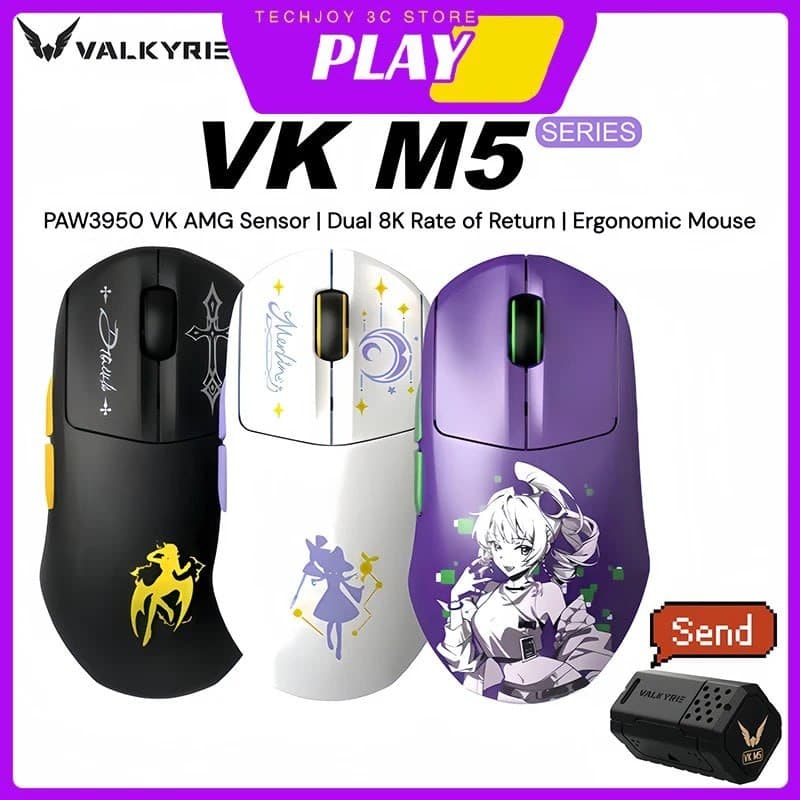Mouse Gamer Wireless Valkyrie M5 8K 🔥