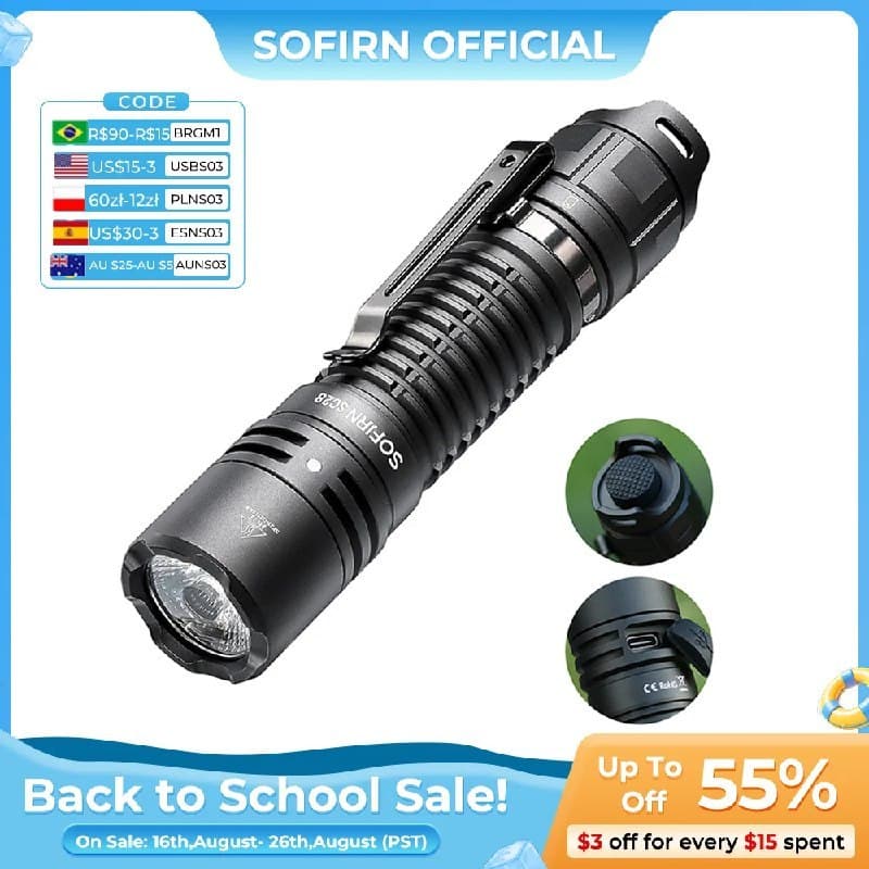 LANTERNA SOFIRN SC28 2800 LUMENS