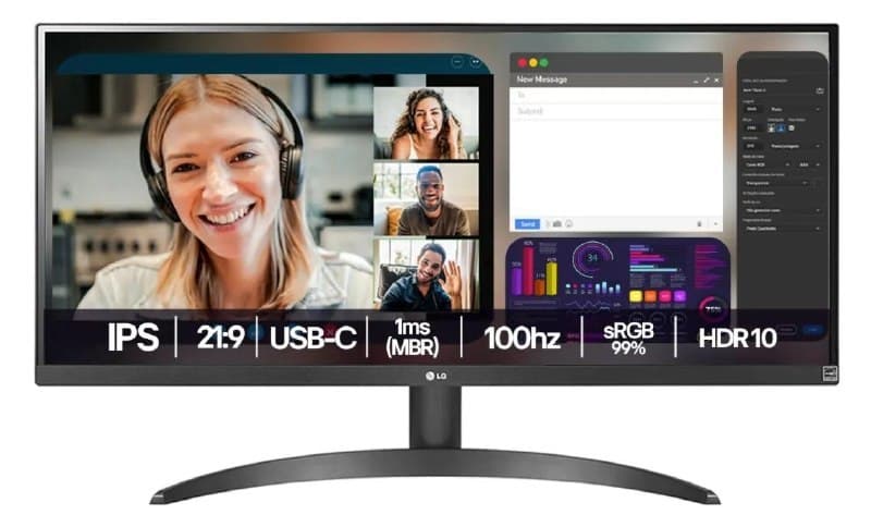 Monitor Gamer LG UltraWide 29” IPS sRGB 99%, 100 Hz