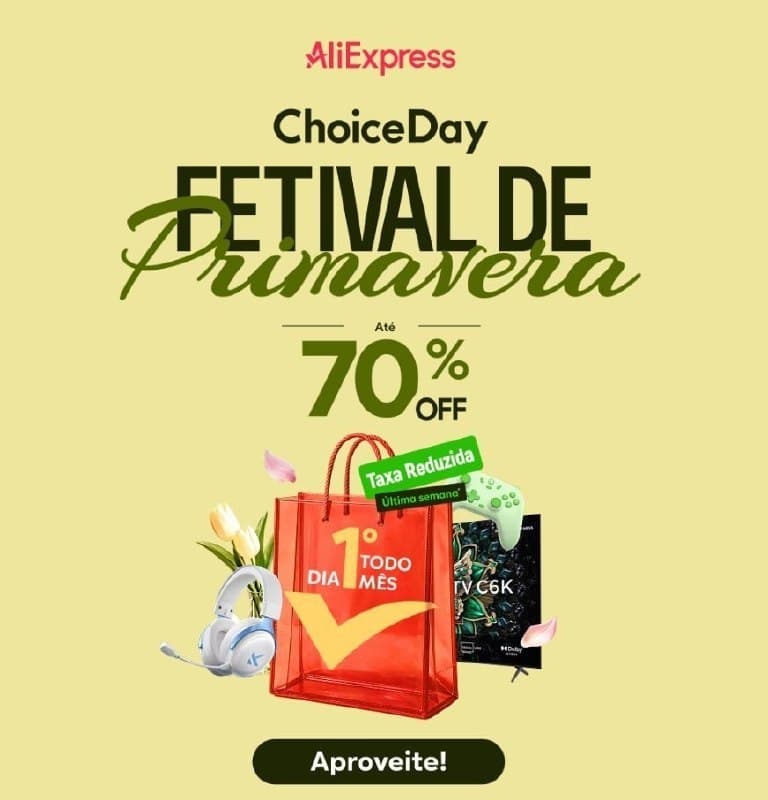 NOVO EVENTO ALIEXPRESS, CHOICE DAY!! 🥳 😍❤️