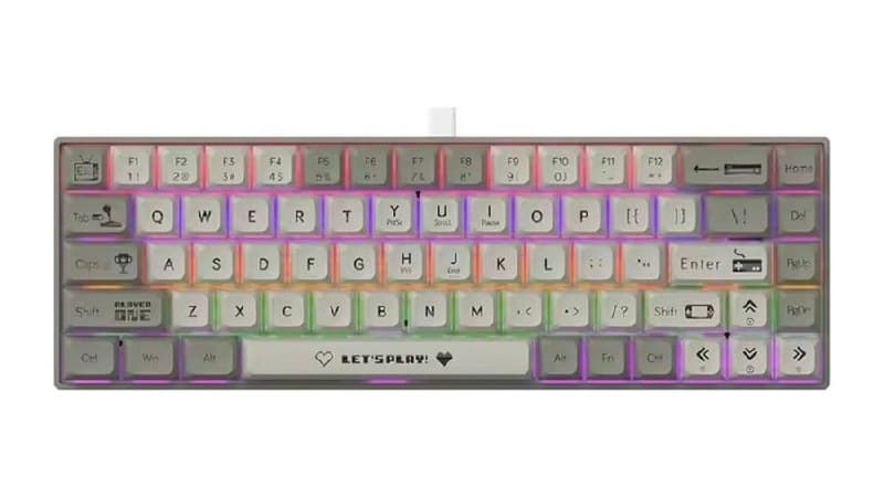 Teclado Mecânico Ajazz Ak680 Rgb Wired, Hot-Swap
