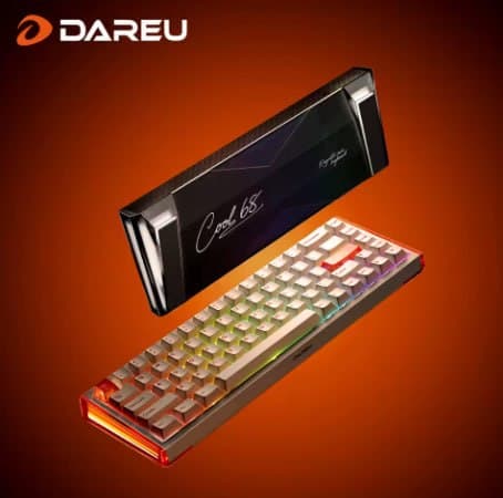 Teclado Magnetico Com Fio DAREU 8Khz, Base De Aluminio