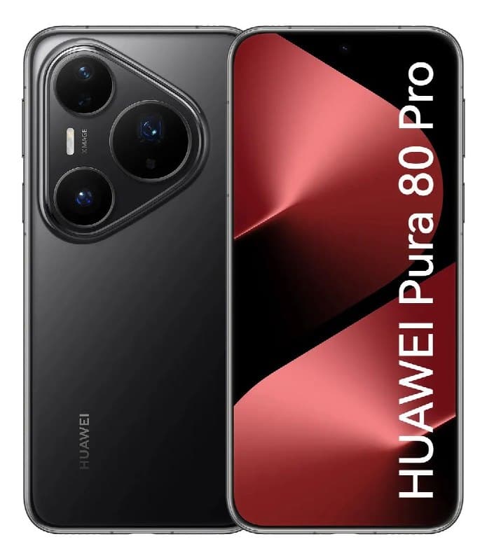Smartphone HUAWEI Pura 80 Pro 12GB+512GB Câmera Ultra-iluminação de 1 Polegada Câmera Teleobjetiva Macro Ultra-iluminação Cancelamento de Ruído por IA 5.17 Ah Dual SuperCharge Celular Preto